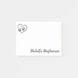 Notas Post-it® Impresiones personalizadas sobre el corazón con el