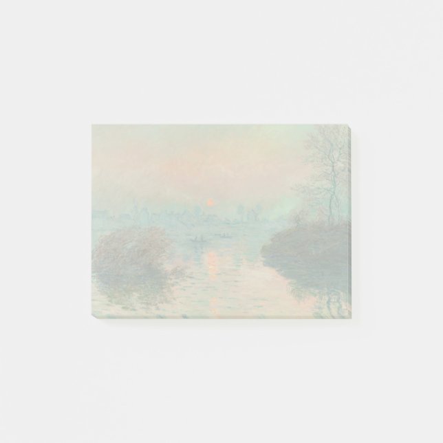 Notas Post-it® Impresionismo de Monet Sunset Seine Bella Artes (Anverso)
