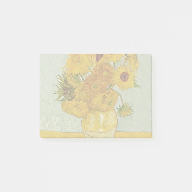 Notas Post-it® Impresionista de Vincent Van Gogh 12 Sunflowers (Anverso)