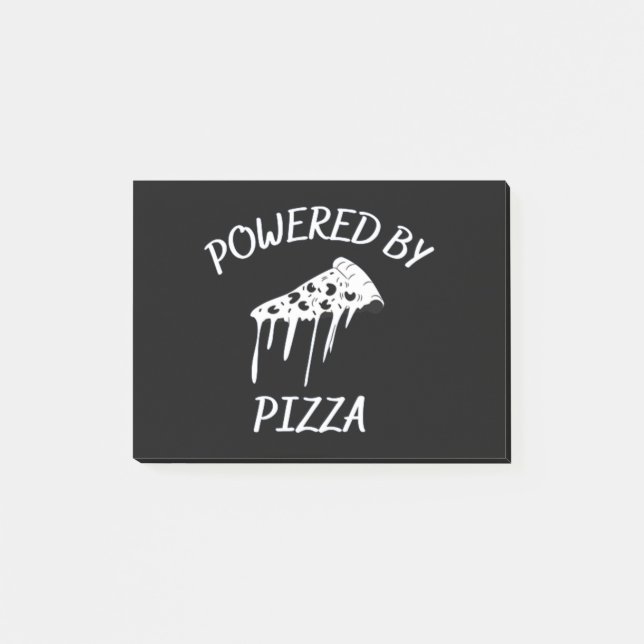 Notas Post-it® Impulsado Por Pizza (Anverso)