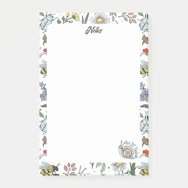 Notas Post-it® In the Garden Notepad (Anverso)