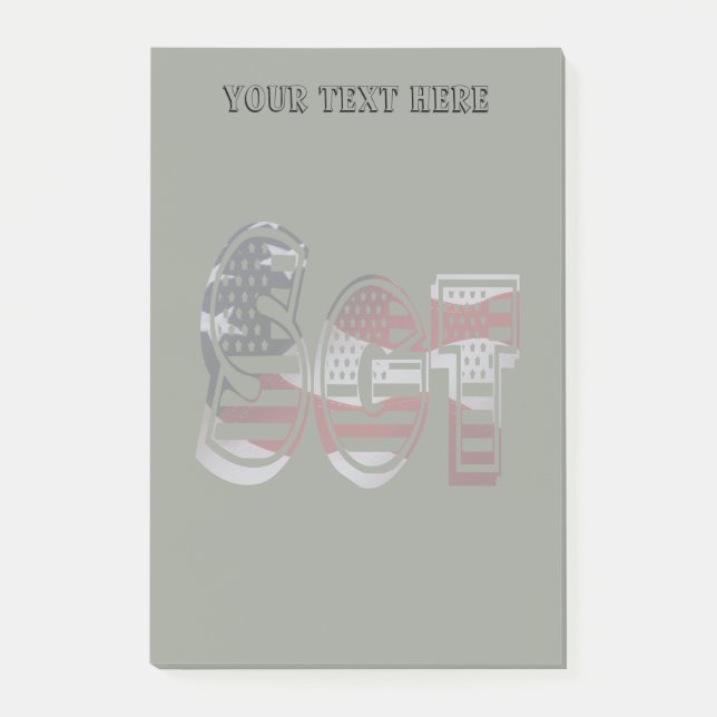 Notas Post-it® Increíble unidad militar patriótica (Anverso)