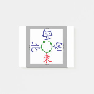 Notas Post-it® indicador de vientos de mahjong