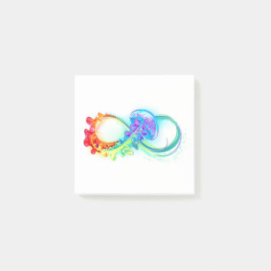 Notas Post-it® Infinidad con las medusas del arcoiris