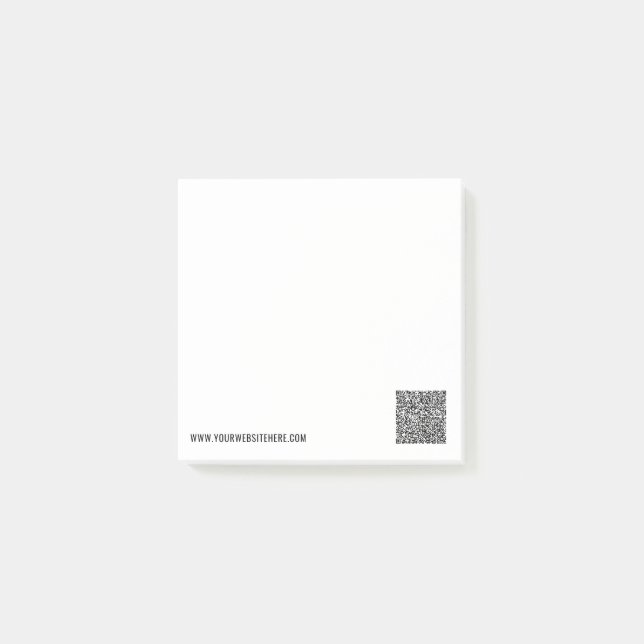 Notas Post-it® Información de código QR Personalizado Mensajes de (Anverso)