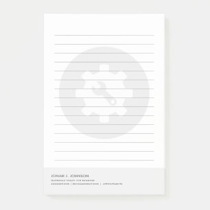 Notas Post-it® Ingeniero de Seguridad de Red Estilo Minimalista