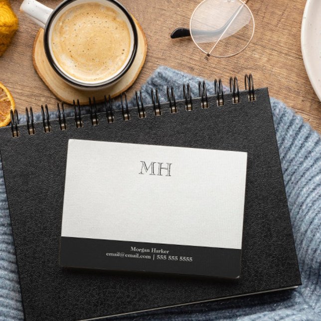 Notas Post-it® Iniciales limpias básicas gris blanco (Subido por el creador)