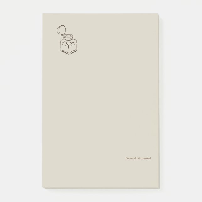 Notas Post-it® Ink pot- Forgotten Archive- Minimalist (Anverso)