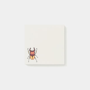 Notas Post-it® Insectos de entomología artística del escarabajo