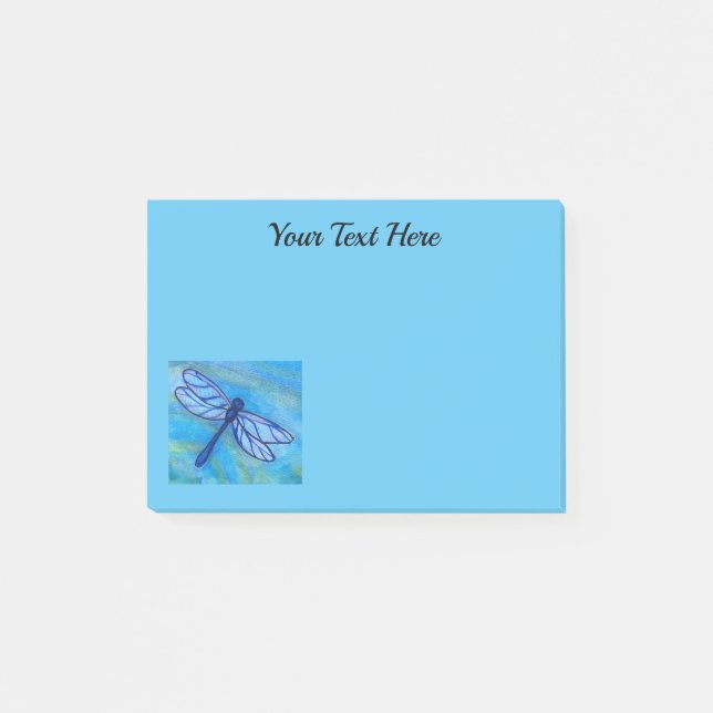 Notas Post-it® Inspirador de dragón azul (Anverso)