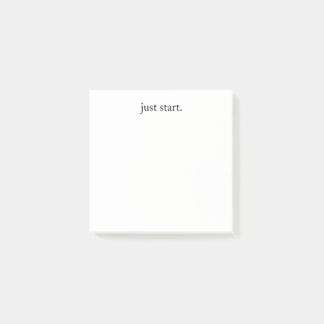 Notas Post-it® Inspirational Quote Minimalist (Anverso)
