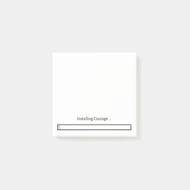 Notas Post-it® Installing Courage (Anverso)