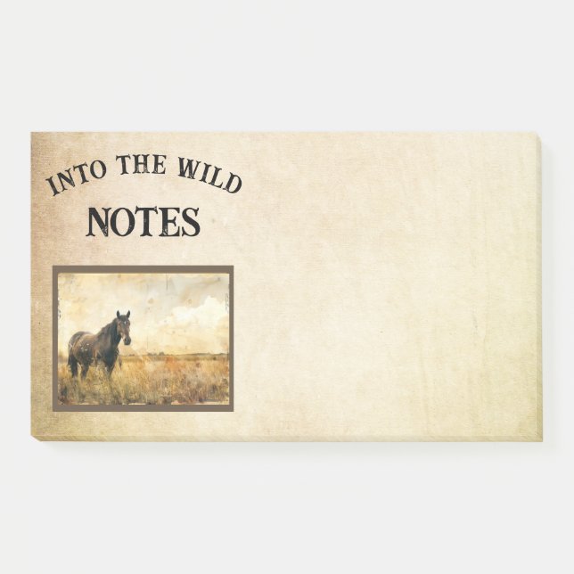 Notas Post-it® Into the Wild Horse Sticky Post (Anverso)