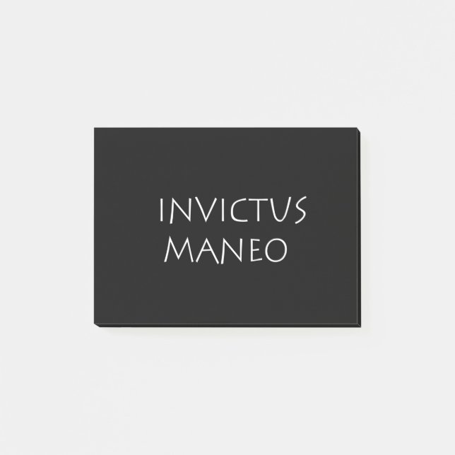 Notas Post-it® Invictus maneo (Anverso)