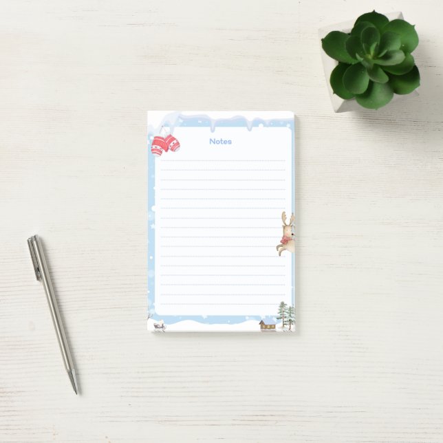 Notas Post-it® Invierno (Oficina)