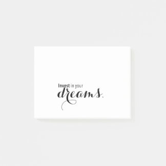Notas Post-it® Invierte en tus sueños