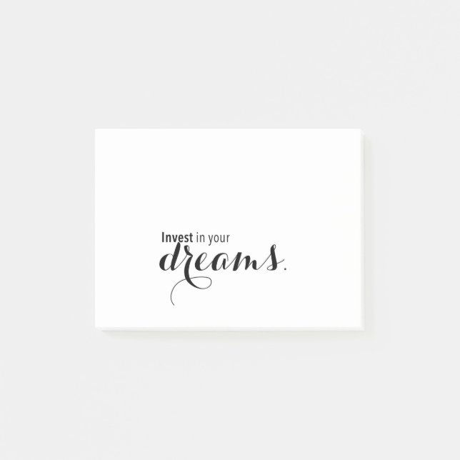Notas Post-it® Invierte en tus sueños (Anverso)