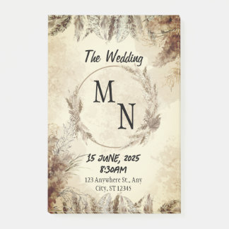 Notas Post-it® Invitación a la boda