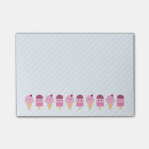 Notas Post-it® Invitaciones del helado del verano