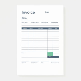 Notas Post-it® invoice