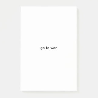 Notas Post-it® ir a la guerra publicalo