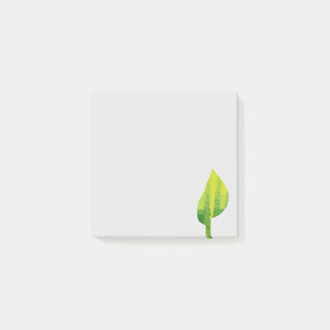 Notas Post-it® Ir diseño ecológico ecológico de la hoja de diseño (Anverso)
