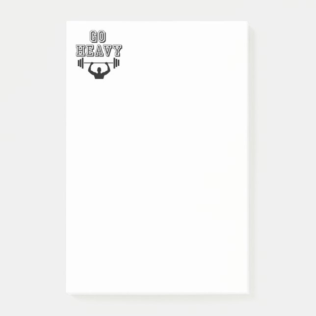 Notas Post-it® Ir fuerte (Anverso)