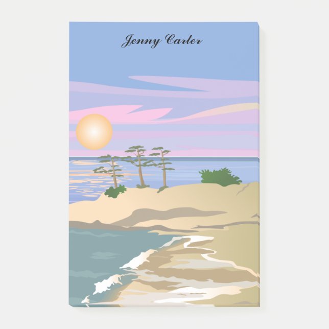 Notas Post-it® Isla de vacaciones 1 personalizada (Anverso)