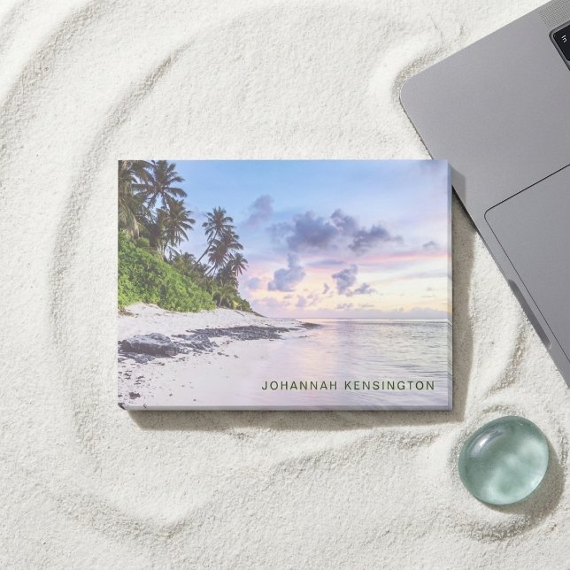Notas Post-it® Isla Tropical Beach Coastal Sunset (Subido por el creador)