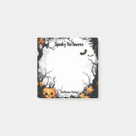 Notas Post-it® Jack O Lantern Spooky Halloween