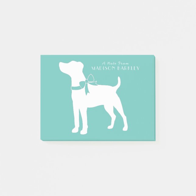Notas Post-it® Jack Russell Terrier Dog Puppy (Anverso)