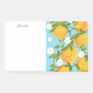 Notas Post-it® Jardín de árboles de los Naranjas de verano