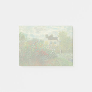 Notas Post-it® Jardín de artistas de Monet en Argenteuil Pintura