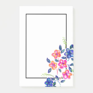 Notas Post-it® Jardín de flores
