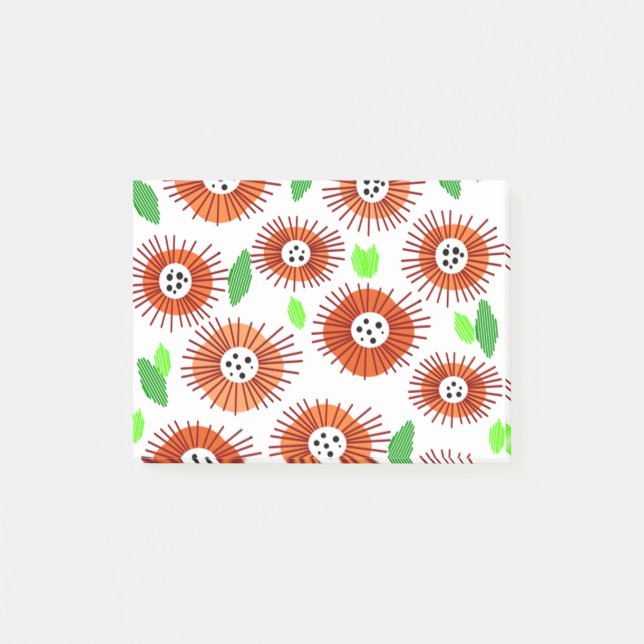 Notas Post-it® Jardín de flores de Scandi (Anverso)