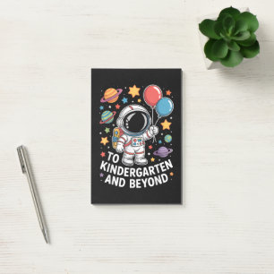 Notas Post-it® Jardín de Infancia Y Más Allá Astronauta Espacio