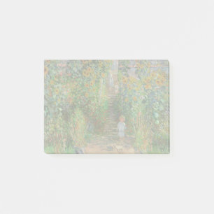Notas Post-it® Jardín Monet Vetheuil Impresionismo Pintura de flo