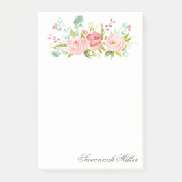 Notas Post-it® Jardín Rosa