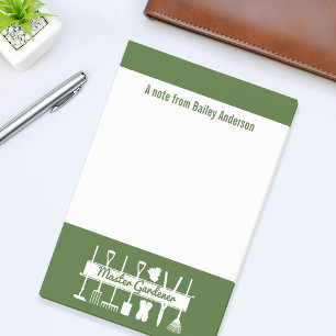 Notas Post-it® Jardinero Maestro Personalizado Moderno Bosque Ver