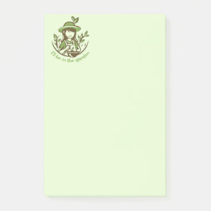 Notas Post-it® Jardines Cute Gardening Cita Jardines