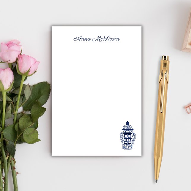 Notas Post-it® Jarrón de jengibre Chinoiserie personalizable (Subido por el creador)