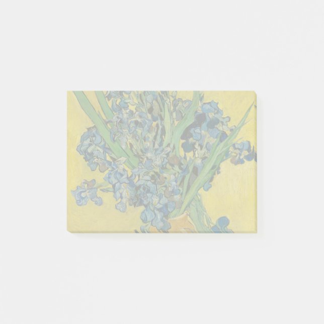 Notas Post-it® Jarrón Van Gogh con Iris Clasicismo Impresionista (Anverso)