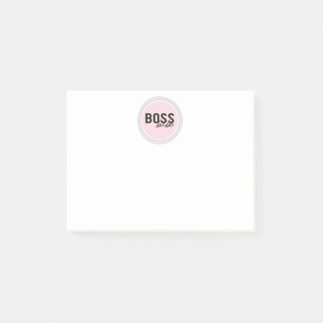 Notas Post-it® Jefe Babe - Chica Jefe (Anverso)