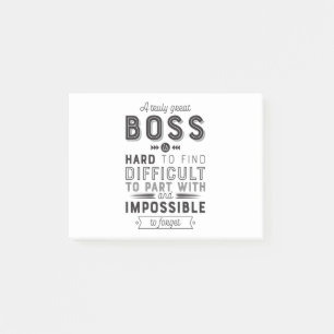 Notas Post-it® Jefe Regalo Un Jefe Realmente Grande Es Difícil De