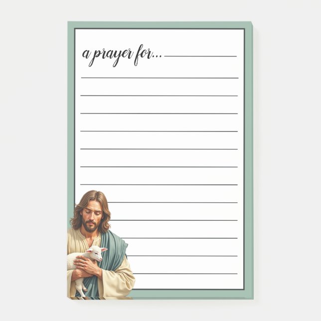 Notas Post-it® Jesus and Lamb War Room Prayer (Anverso)