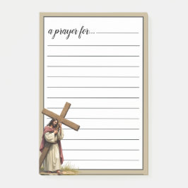 Notas Post-it® Jesus Carrying the Cross War Room Prayer