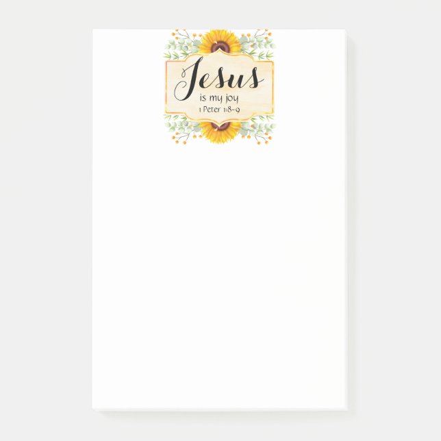 Notas Post-it® Jesús es mi alegría (Anverso)