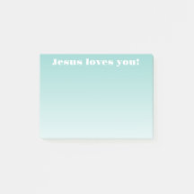 ¡Jesús te ama! | ómbre azul teal