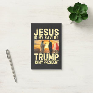 Notas Post-it® Jesús Trump - Jesús es mi Señor Salvador