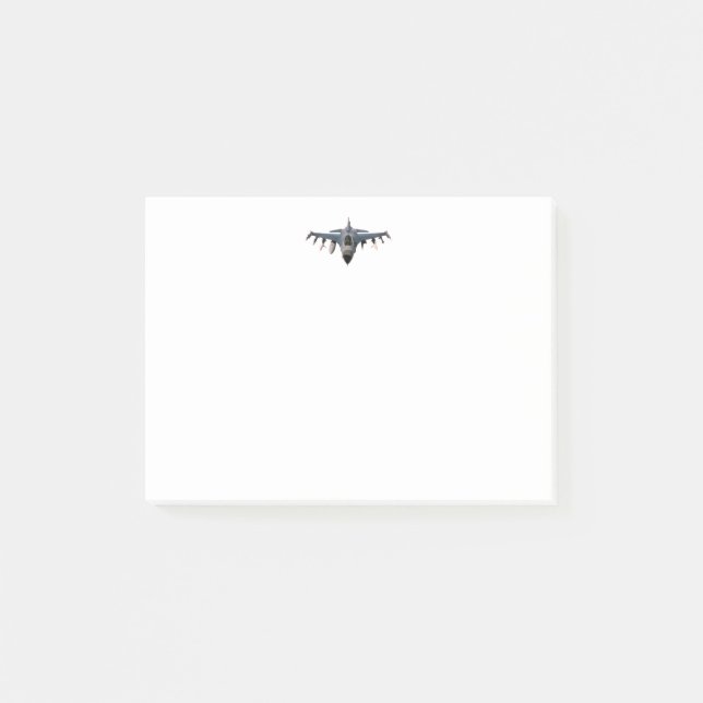 Notas Post-it® Jet de combate (Anverso)
